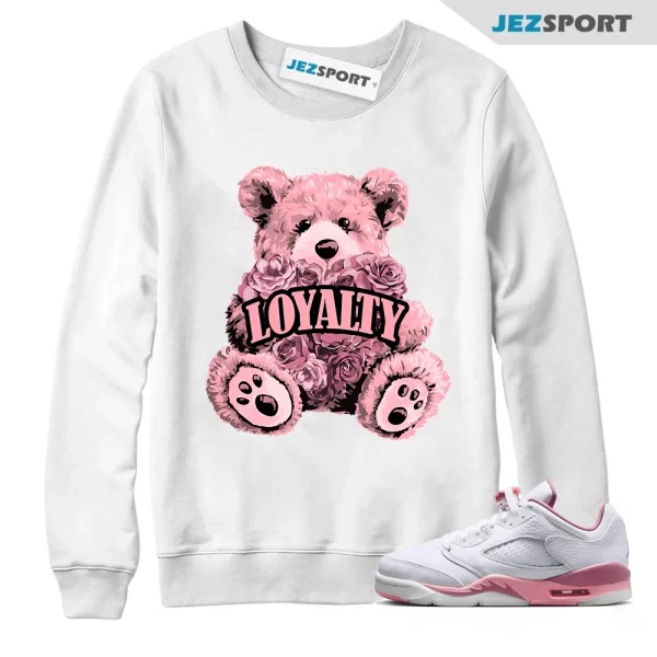 LYLTY Sweatshirt to match Air Jordan 5 Low GS Desert Berry White Coral Chalk Black, Matching Sneaker Sweatshirt