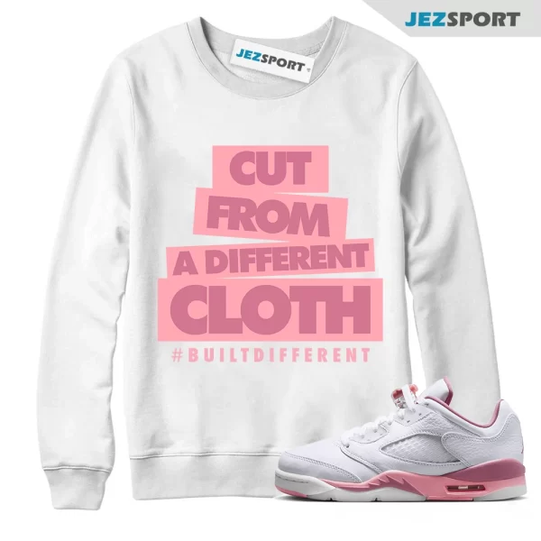 CLOTH Sweatshirt to match Air Jordan 5 Low GS Desert Berry White Coral Chalk Black, Matching Sneaker Sweatshirt