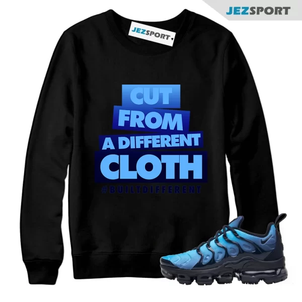 CLOTH Sweatshirt to match Air VaporMax Obsidian Plus Photo Blue Hybrid, Matching Sneaker Sweatshirt