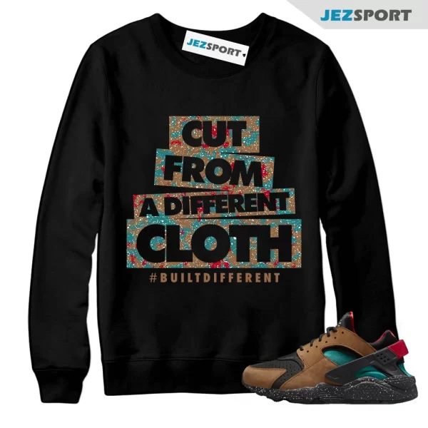 CLOTH Sweatshirt to match Air Huarache Light British Tan Geode Teal Green Team, Matching Sneaker Sweatshirt