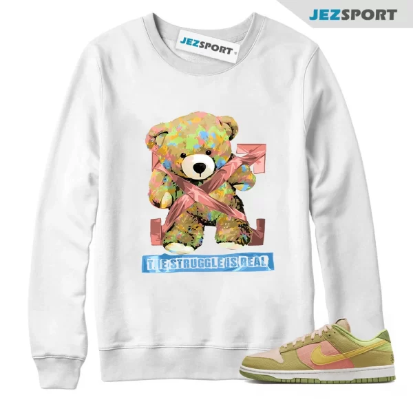 STRUG Sweatshirt to match Dunk Low Next Nature Sun Club Arctic Orange Sanded Gold, Matching Sneaker Sweatshirt