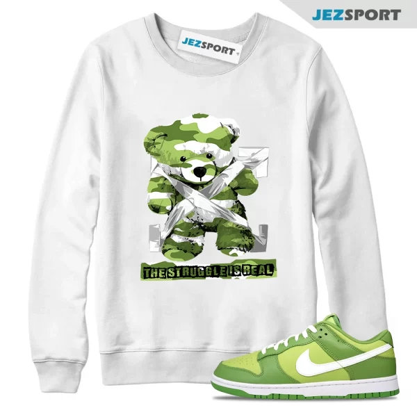 STRUG Sweatshirt to match Dunk Chlorophyll GS St Patricks Day Vivid Green Air Max 90, Matching Sneaker Sweatshirt