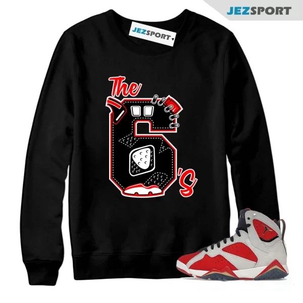 Sweatshirt to Match Jordan Retro 6 Air Jordan Carmine The 6’s Sneaker Tees, Matching Sneaker Sweatshirt