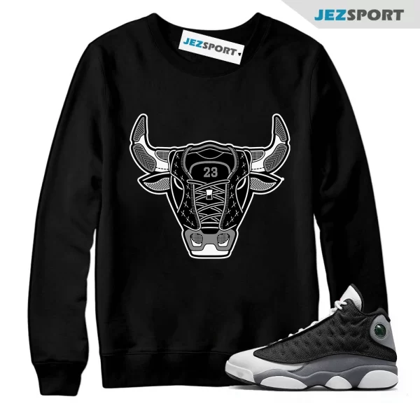 Sweatshirt To Match Jordan 13 Retro Black Flint Bull 13 Sneaker tee, Matching Sneaker Sweatshirt