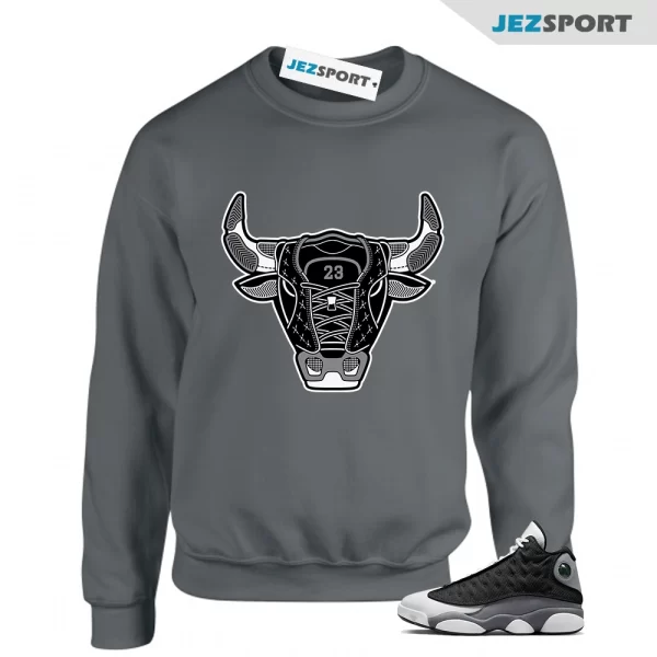 Sweatshirt To Match Jordan 13 Retro Black Flint Bull 13 Sneaker tee, Matching Sneaker Sweatshirt