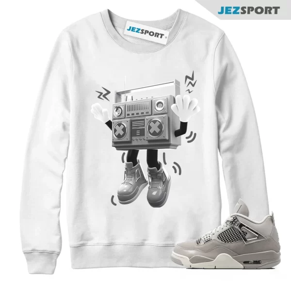 90s Radio Boy Sneaker Sweatshirt Clothing, Sweatshirt To Match 4s Retro Frozen Moments Matching Sneaker Sweatshirt