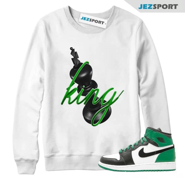 3D King Lucky Green Sweatshirt Sneaker Matching Sweatshirt To Match 1s Celtics, Matching Sneaker Sweatshirt