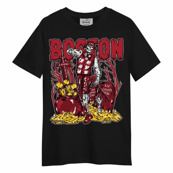 Red Flint 13s Shirt - Goldrush Skeleton Unisex Shirt Matching Jordan Shirt Jezsport.com