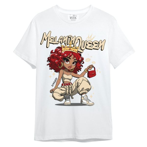 Dunk Low Strawberry Waffle Shirt, Melanin Queen Pretty Unisex Shirt Matching Jordan Shirt Jezsport.com