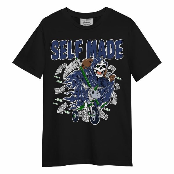 Midnight Navy 13s Shirt - Self Make Skeleton Unisex Shirt Matching Jordan Shirt Jezsport.com