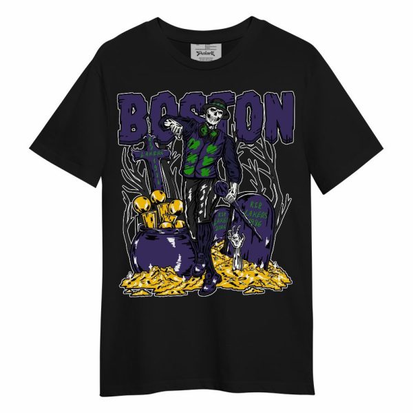 Retro Court Purple 13s Shirt - Goldrush Skeleton Unisex Shirt Matching Jordan Shirt Jezsport.com