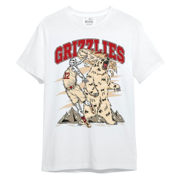 Dunk Low Strawberry Waffle Shirt - Grizzly Bear Skeleton Unisex Shirt Matching Jordan Shirt Jezsport.com