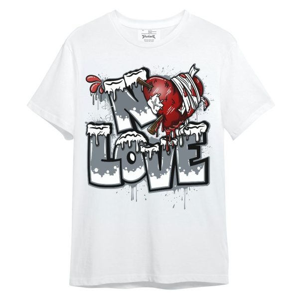 Wolf Grey 13s Shirt, Drip No Love Streetwear Unisex Shirt Matching Jordan Shirt Jezsport.com