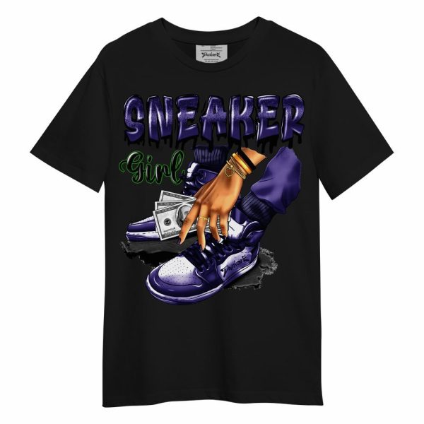 Retro Court Purple 13s Shirt, SNEAKER Girl Money Drip Unisex Shirt Matching Jordan Shirt Jezsport.com