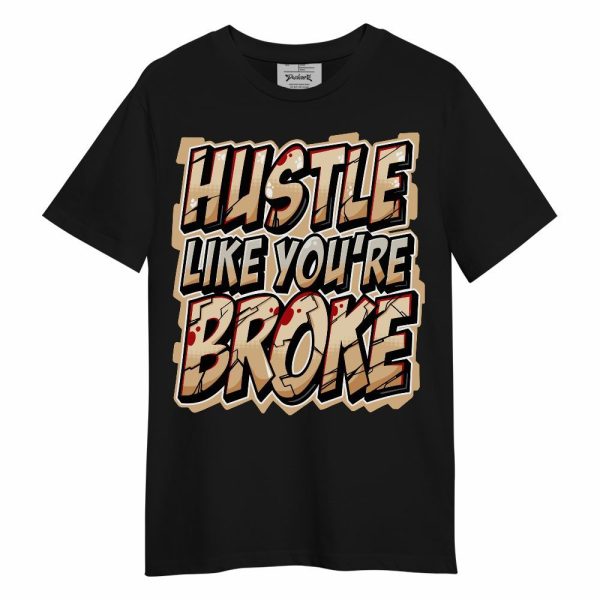 Dunk Low Strawberry Waffle Shirt - Hustles Like Broke Unisex Shirt Matching Jordan Shirt Jezsport.com