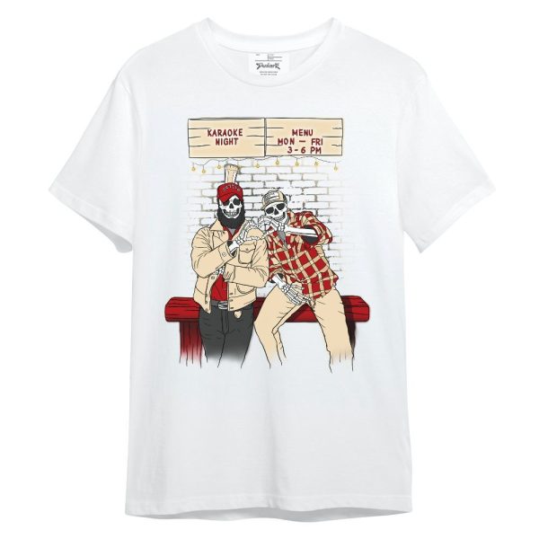 Dunk Low Strawberry Waffle Shirt, Skeleton Help Friendship Unisex Shirt Matching Jordan Shirt Jezsport.com