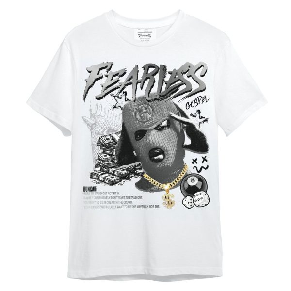 Metallic Silver 14s Shirt, Fearless Gospel Streewear Money Unisex Shirt Matching Jordan Shirt Jezsport.com