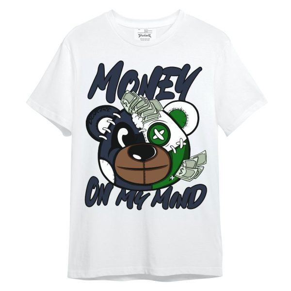 Midnight Navy 13s Shirt - Money On My Mind Bear Shirt Unisex Oufit Unisex Shirt Matching Jordan Shirt Jezsport.com