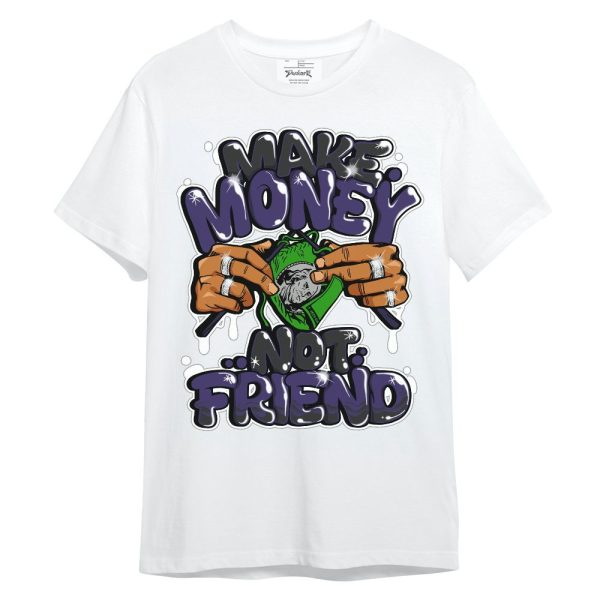 Retro Court Purple 13s Shirt - Make Money Not Friend Graphic Unisex Shirt Matching Jordan Shirt Jezsport.com