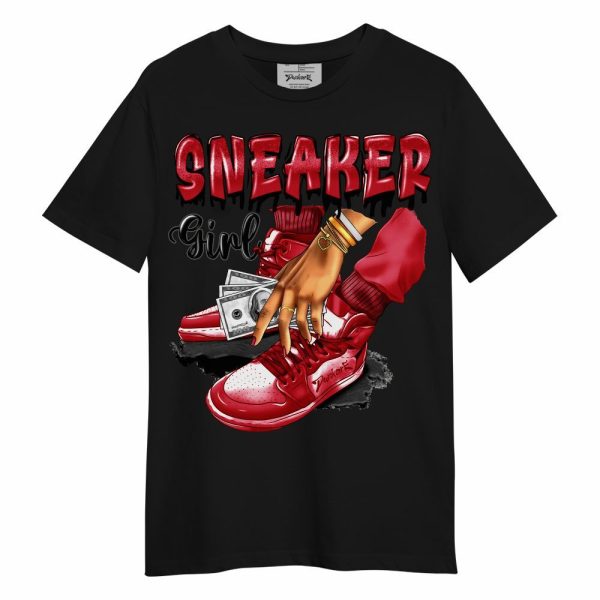 Red Flint 13s Shirt, SNEAKER Girl Money Drip Unisex Shirt Matching Jordan Shirt Jezsport.com