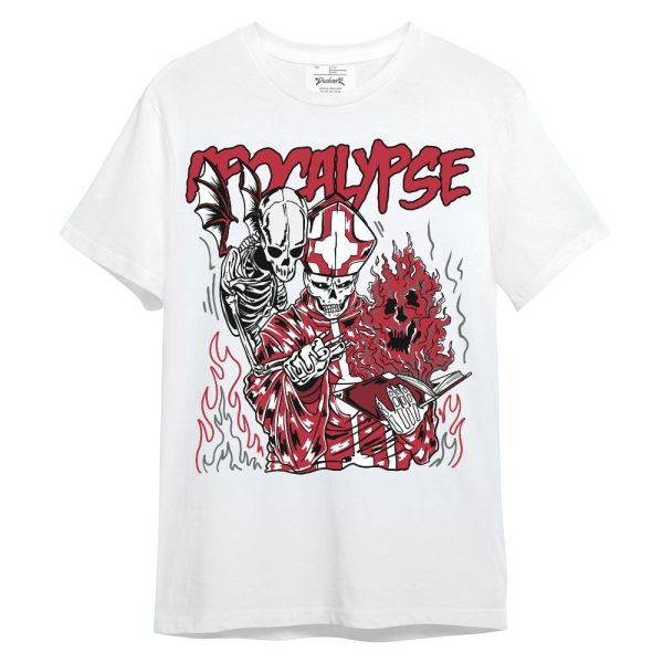 Red Flint 13s Shirt - Apocalypse Skeleton Unisex Shirt Matching Jordan Shirt Jezsport.com