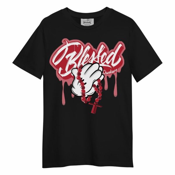 Red Flint 13s Shirt, God Blessed Drip Unisex Shirt Matching Jordan Shirt Jezsport.com