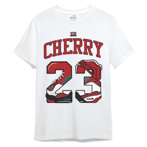 Retro Cherry 12s Shirt, Number 23 4s Unisex Shirt Matching Jordan Shirt Jezsport.com