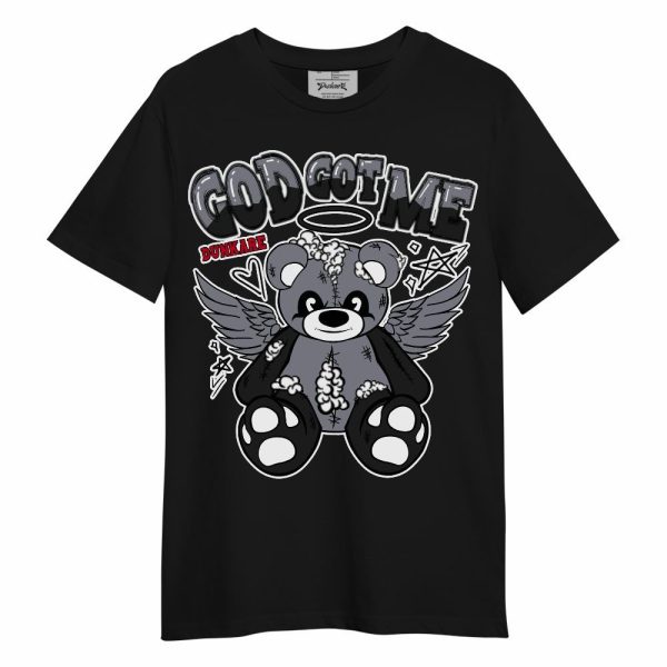 Retro Black Flint 13s Shirt - Gods Guides Me Bear Unisex Shirt Matching Jordan Shirt Jezsport.com