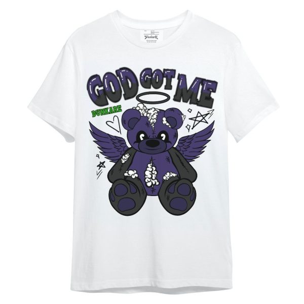 Retro Court Purple 13s Shirt - Gods Guides Me Bear Unisex Shirt Matching Jordan Shirt Jezsport.com