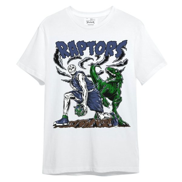 Midnight Navy 13s Shirt - Raptors Skeleton Unisex Shirt Matching Jordan Shirt Jezsport.com