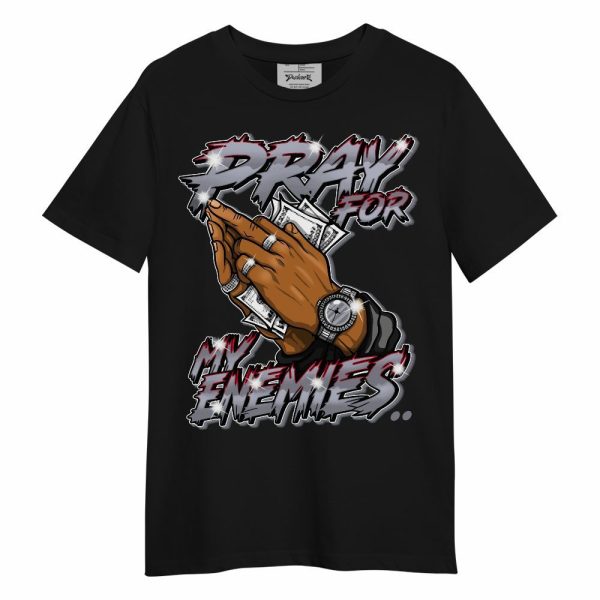 Retro Black Flint 13s Shirt - Prayed For Enemies Graphic Unisex Shirt Matching Jordan Shirt Jezsport.com