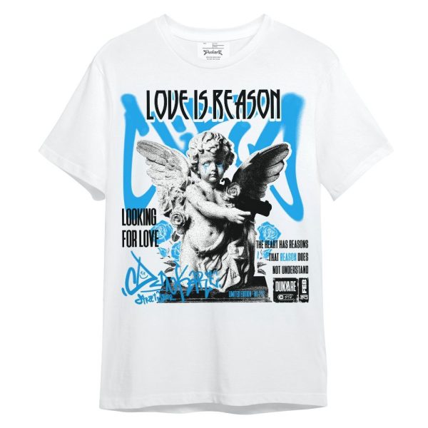 Black University Blue 2022 13s Shirt, Love Is Reason Unisex Shirt Matching Jordan Shirt Jezsport.com