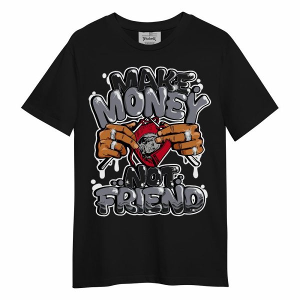 Retro Black Flint 13s Shirt - Make Money Not Friend Graphic Unisex Shirt Matching Jordan Shirt Jezsport.com