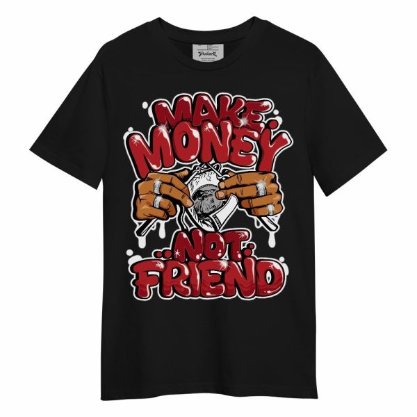 Retro Cherry 12s Shirt - Make Money Not Friend Graphic Unisex Shirt Matching Jordan Shirt Jezsport.com