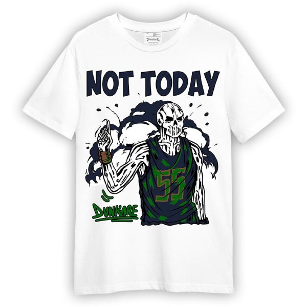 Midnight Navy 13s Shirt - Not Today Skeleton Shirt Unisex Matching Jordan Shirt Jezsport.com