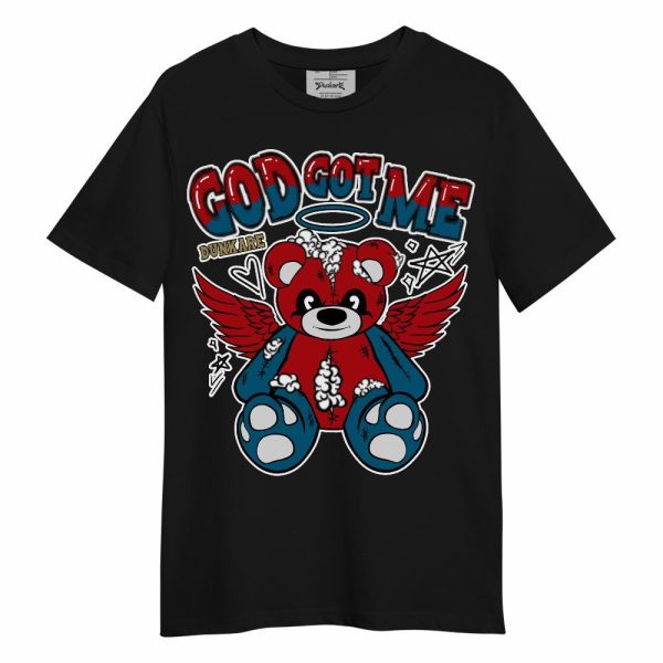 OG Varsity Red 17s Shirt - Gods Guides Me Bear Unisex Shirt Matching Jordan Shirt Jezsport.com