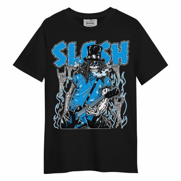 Black University Blue 2022 13s Shirt - Slash Skeleton Unisex Shirt Matching Jordan Shirt Jezsport.com