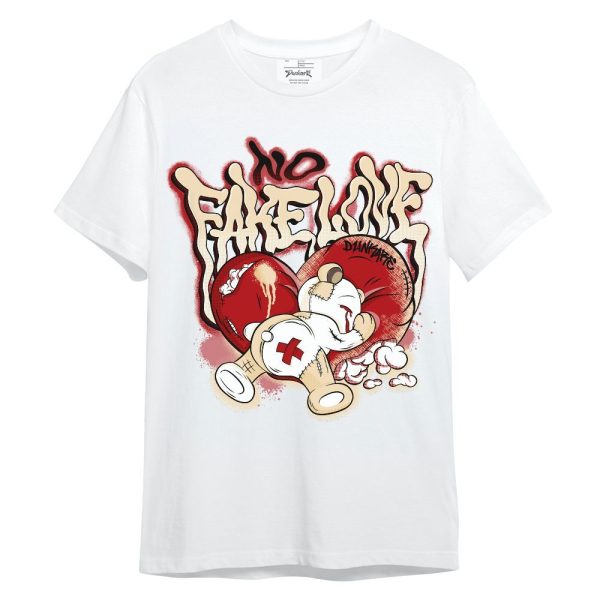 Dunk Low Strawberry Waffle Shirt, No Fake Love Unisex Shirt Matching Jordan Shirt Jezsport.com