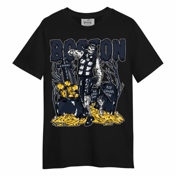 Retro Obsidian 13s Shirt - Goldrush Skeleton Unisex Shirt Matching Jordan Shirt Jezsport.com