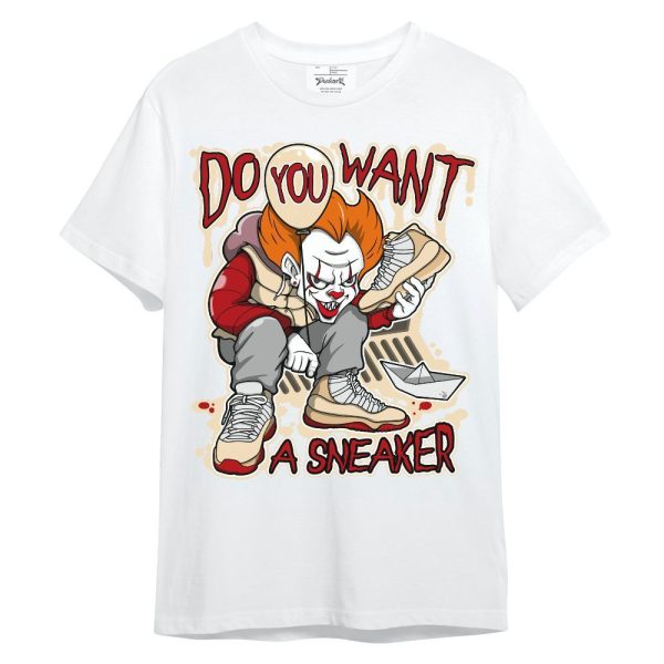 Dunk Low Strawberry Waffle Shirt - Clown Scary Sneakers Halloween Graphic Unisex Shirt Matching Jordan Shirt Jezsport.com