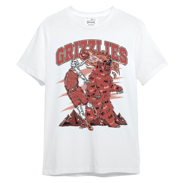 Dune Red 13s Shirt - Grizzly Bear Skeleton Unisex Shirt Matching Jordan Shirt Jezsport.com