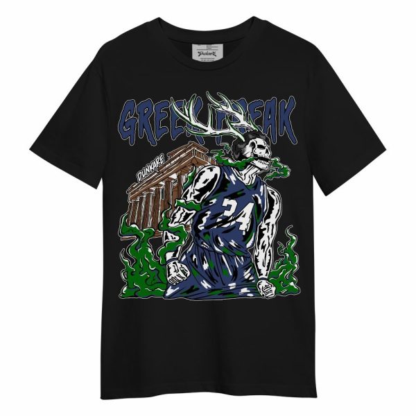 Midnight Navy 13s Shirt - Greek Freaks Skeleton Shirt Unisex Outfit Unisex Shirt Matching Jordan Shirt Jezsport.com