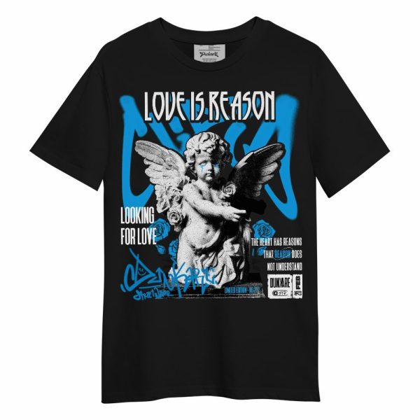 Black University Blue 2022 13s Shirt, Love Is Reason Unisex Shirt Matching Jordan Shirt Jezsport.com