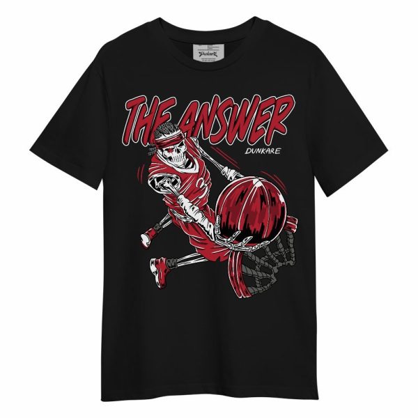 Red Flint 13s Shirt - The Answer Skeleton Unisex Shirt Matching Jordan Shirt Jezsport.com