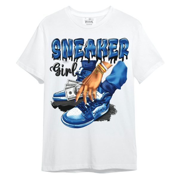 French Blue 13s Shirt, SNEAKER Girl Money Drip Unisex Shirt Matching Jordan Shirt Jezsport.com