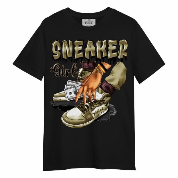 Black Olive 7s Shirt, SNEAKER Girl Money Drip Unisex Shirt Matching Jordan Shirt Jezsport.com