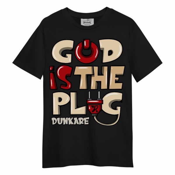 Dunk Low Strawberry Waffle Shirt - God Is The Power Cord Unisex Shirt Matching Jordan Shirt Jezsport.com