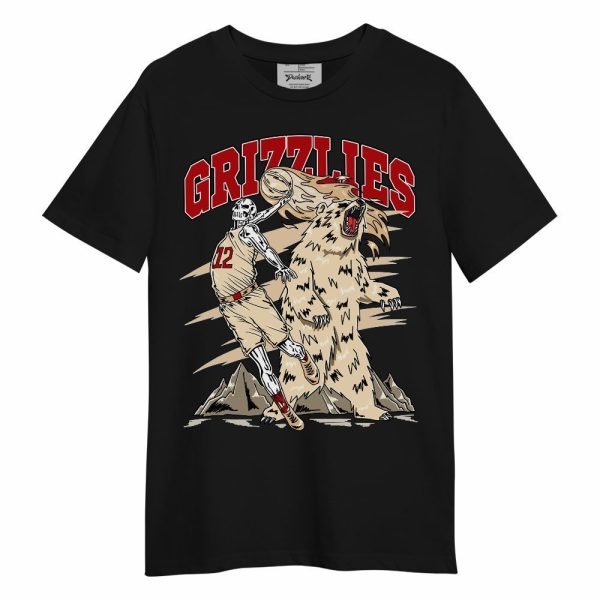 Dunk Low Strawberry Waffle Shirt - Grizzly Bear Skeleton Unisex Shirt Matching Jordan Shirt Jezsport.com