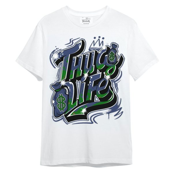 Midnight Navy 13s Shirt - Free Thug Living Graphic Unisex Shirt Matching Jordan Shirt Jezsport.com