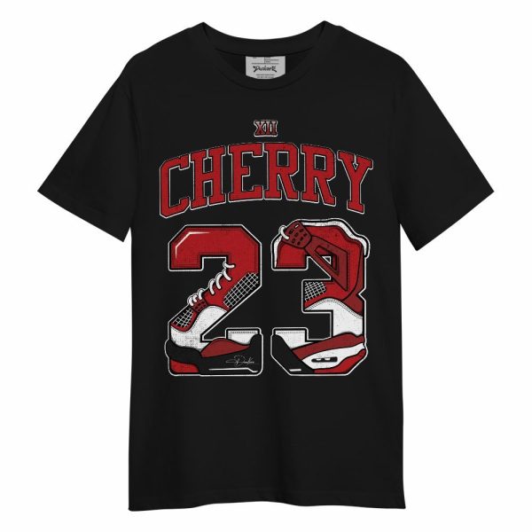 Retro Cherry 12s Shirt, Number 23 4s Unisex Shirt Matching Jordan Shirt Jezsport.com